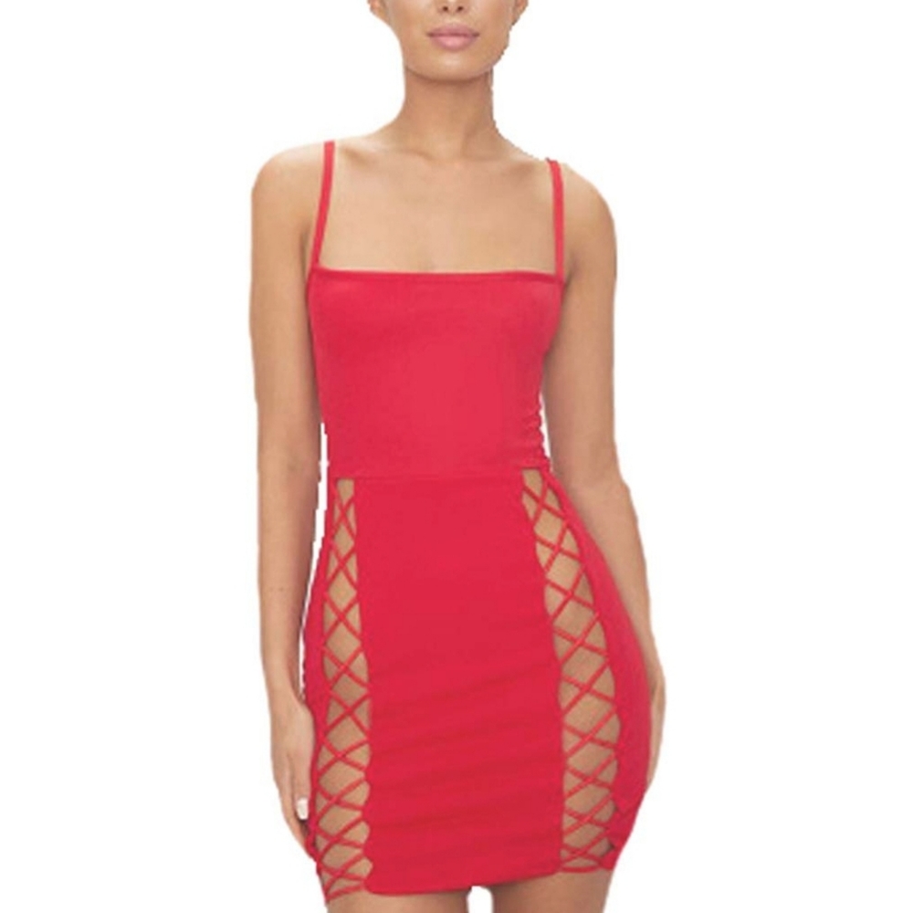 Red Cut Out Dress